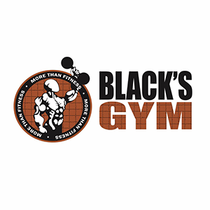 BLACK'S GYM logo